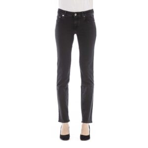 Black Cotton Women Jeans