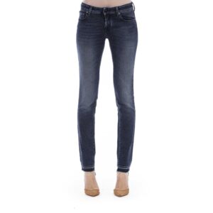 Blue Cotton Women Jeans