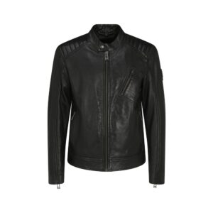 Black Lamb Ovis Aries Leather Jacket