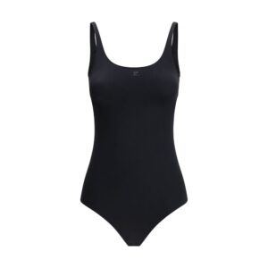 Black Elastane One-Piece Swimsuit