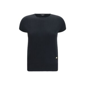 Black Wool Oves Aries Sleeveles Sweater