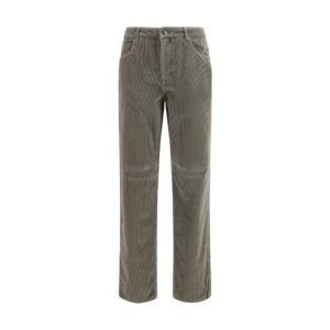 Bicolor Cotton Casual Pants