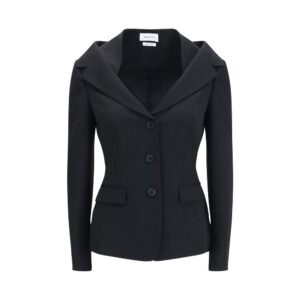 Black Wool Oves Aries Full-Length Jacket