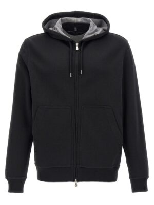 Black Cotton Sweatshirt