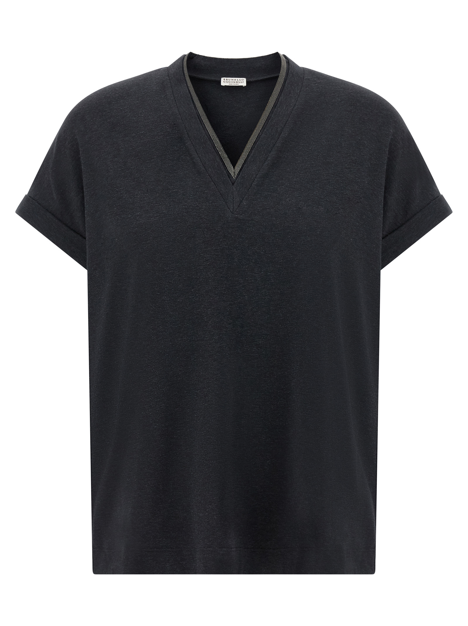 Brunello Cucinelli - Gray Cotton T-Shirt