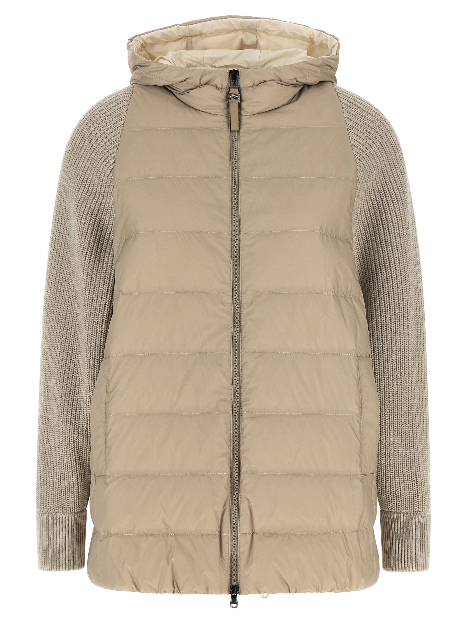 Brunello Cucinelli - Beige Polyester Full-Length Jacket