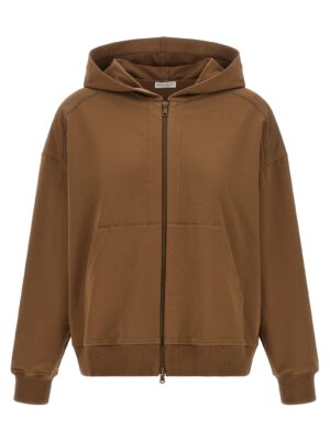 Brown Cotton Hoodie