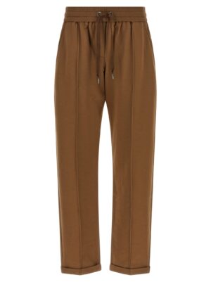 Brown Cotton Joggers (Workout Pants)