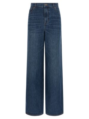 Blue Cotton Jeans Denim