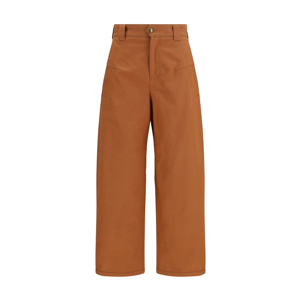 ChloÃ© - Orange Cotton Casual Pants