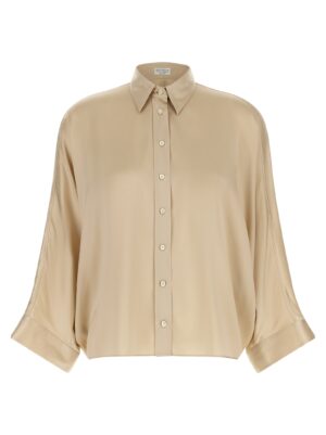 Beige Silk Blouse