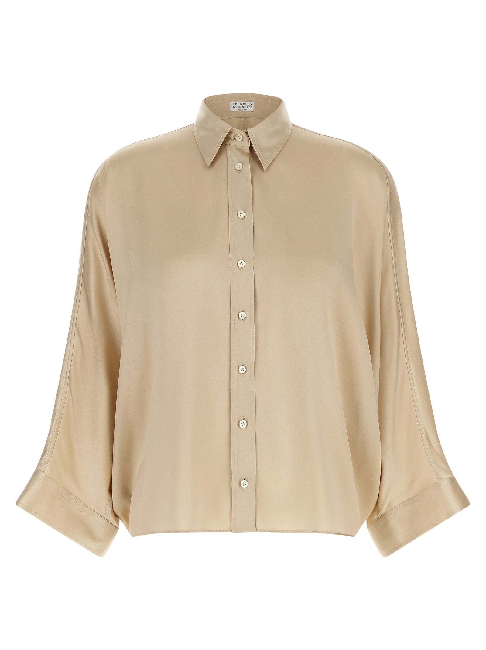 Brunello Cucinelli - Beige Silk Blouse