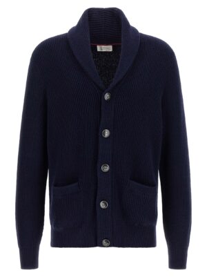 Blue Cotton Cardigan