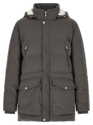 Gray Polyamide Parka