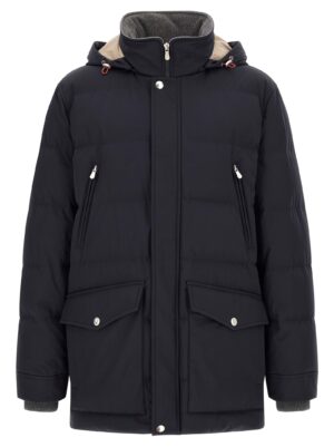 Blue Polyamide Parka