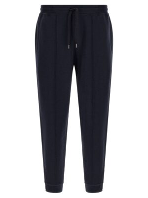 Blue Cotton Joggers (Workout Pants)