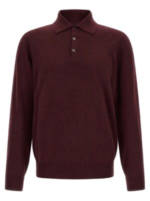 Bordeaux Cashmere Polo Shirt