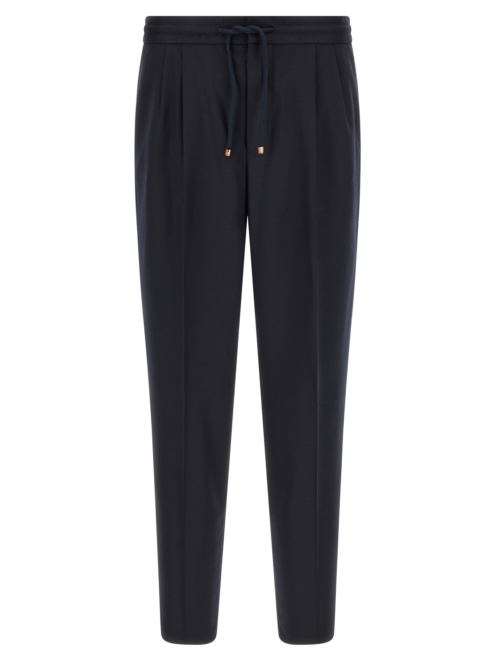 Brunello Cucinelli - Blue Virgin Wool Casual Pants