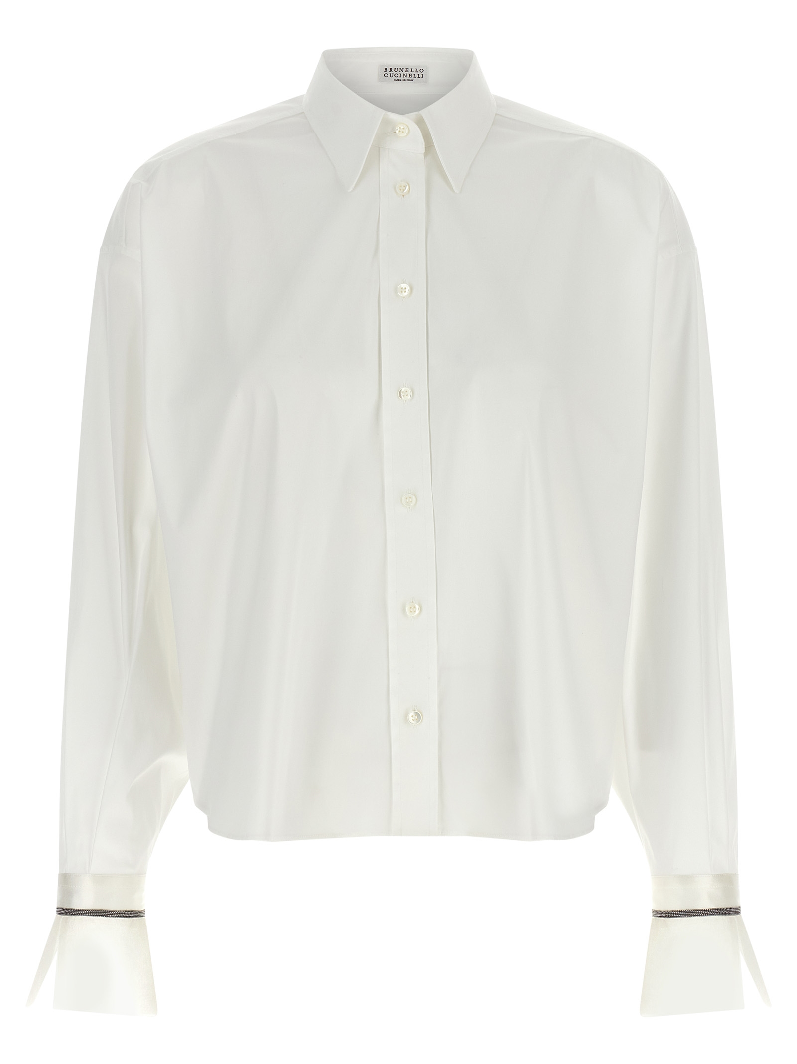 Brunello Cucinelli - White Cotton Blouse