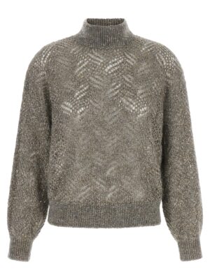 Gray Polyamide Cardigan