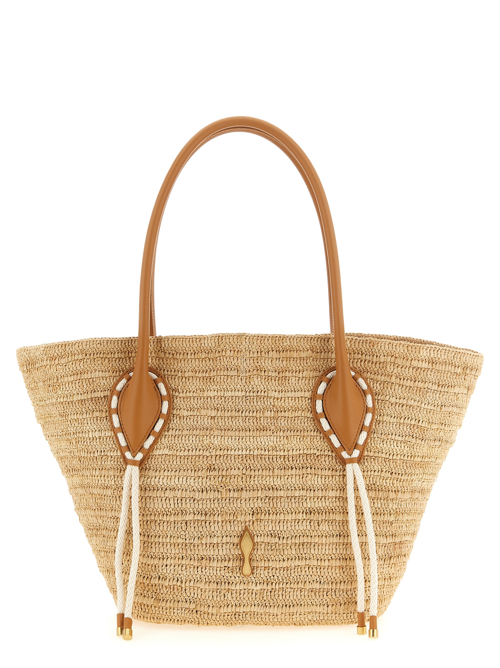 Christian Louboutin - Beige Raffia Tote Bag