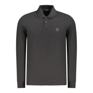 Black Cotton Men's Polo Shirt