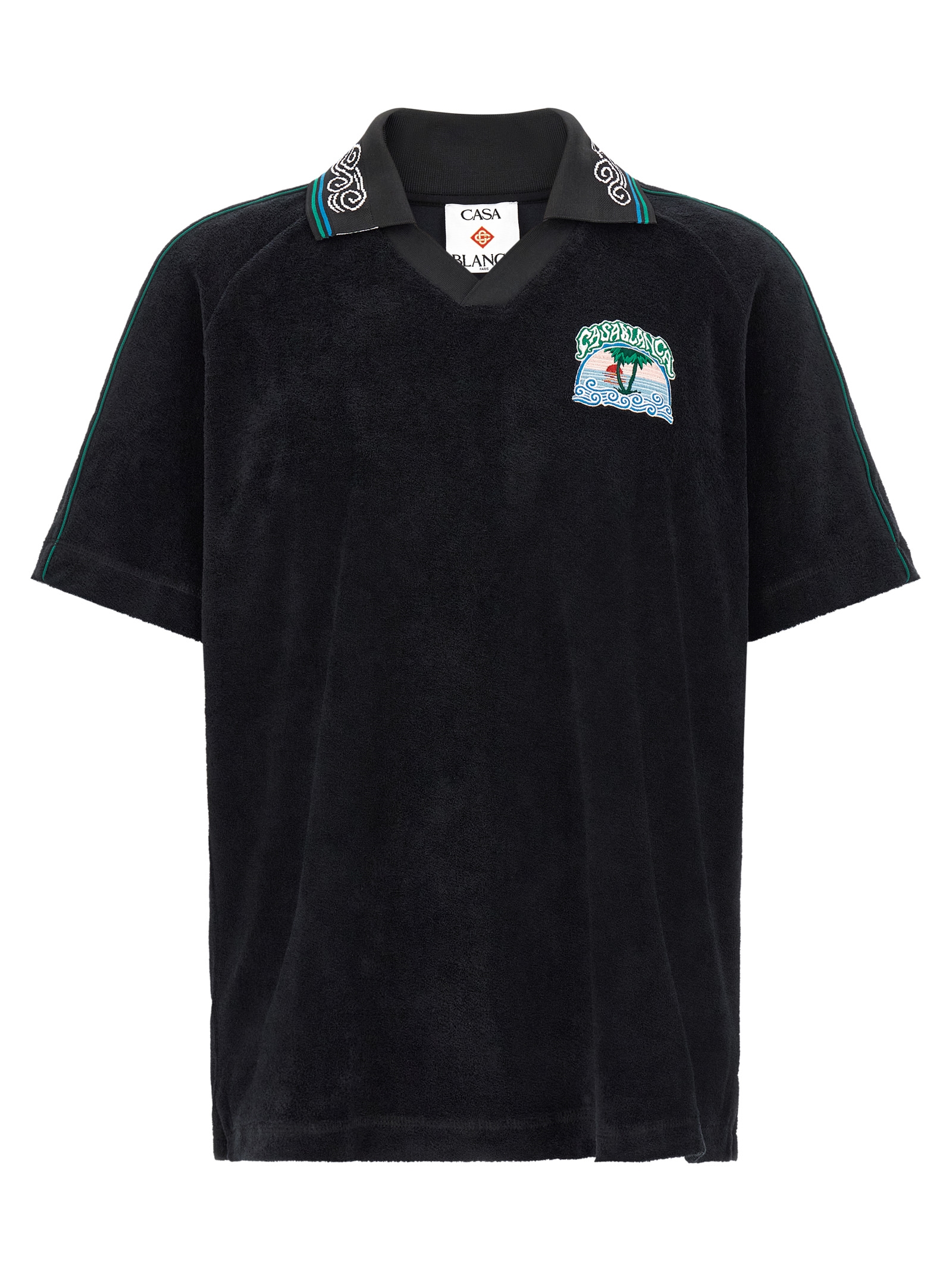 Casablanca - Black Cotton Polo Shirt