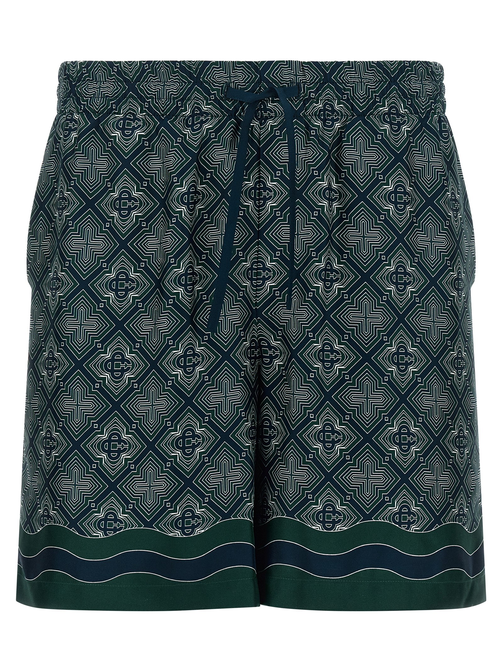 Casablanca - Multicolor Silk Bermuda Shorts
