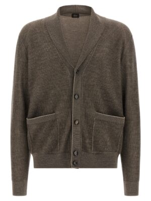 Brown Cashmere Cardigan