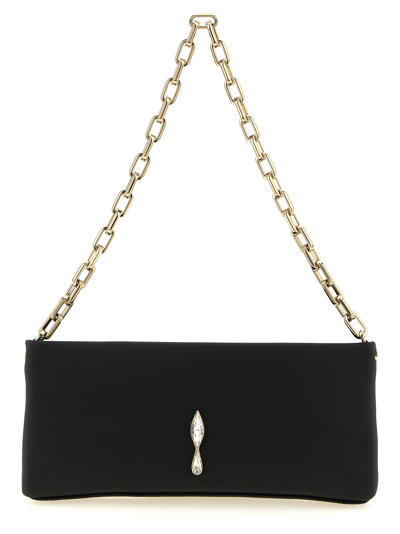 Christian Louboutin - Black Elastane Clutch Bag