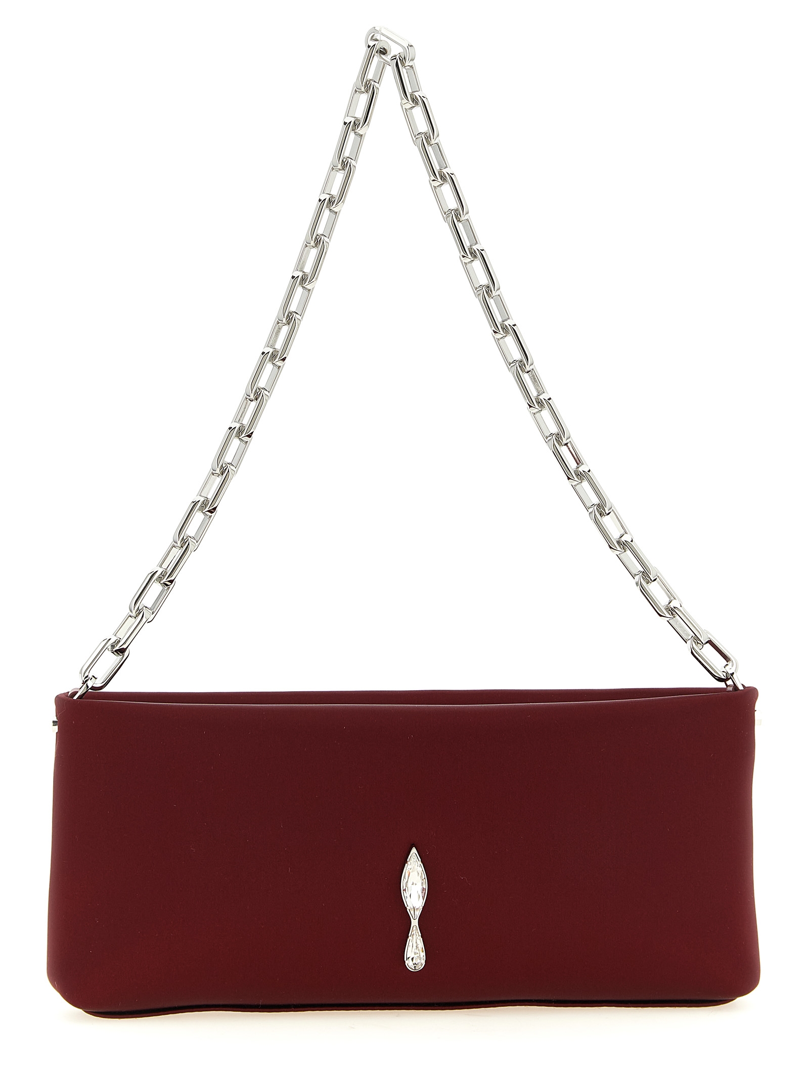 Christian Louboutin - Bordeaux Elastane Clutch Bag