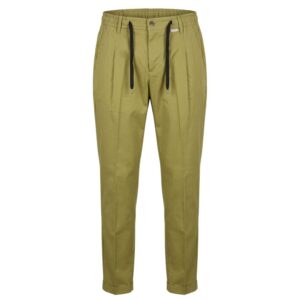 Green Cotton Men Pants