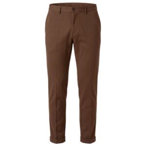 Brown Viscose Men Pants