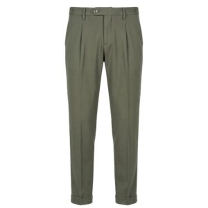 Green Viscose Men Pants