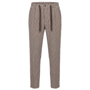 Brown Cotton Men Pant