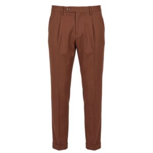 Brown Viscose Men's Pant