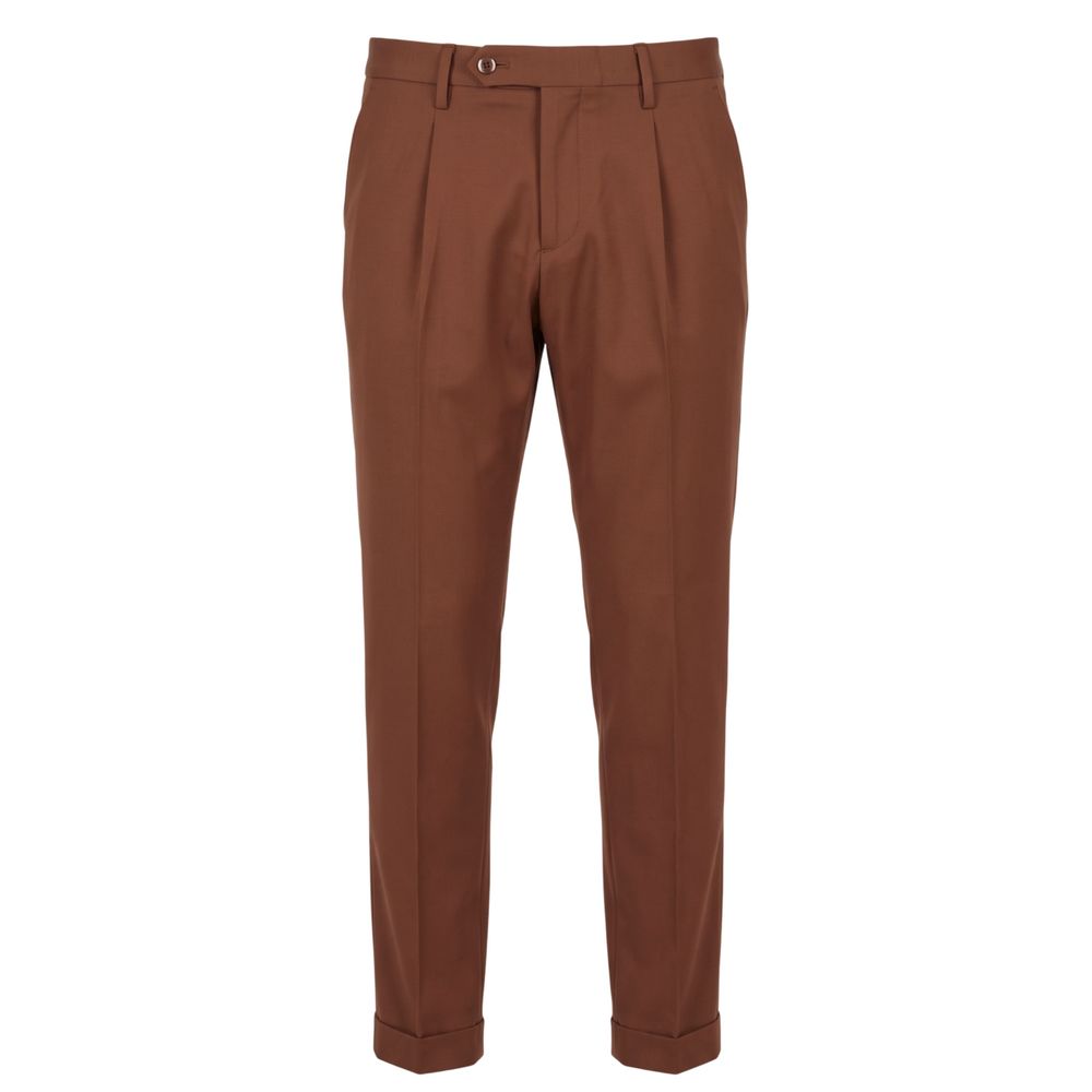 Baldinini Trend - Brown Viscose Men’s Pant