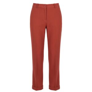 Brown Viscose Women Pant