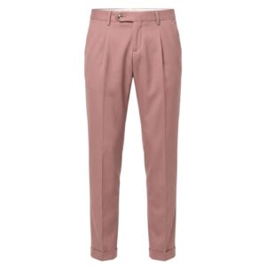 Pink Viscose Men Pant