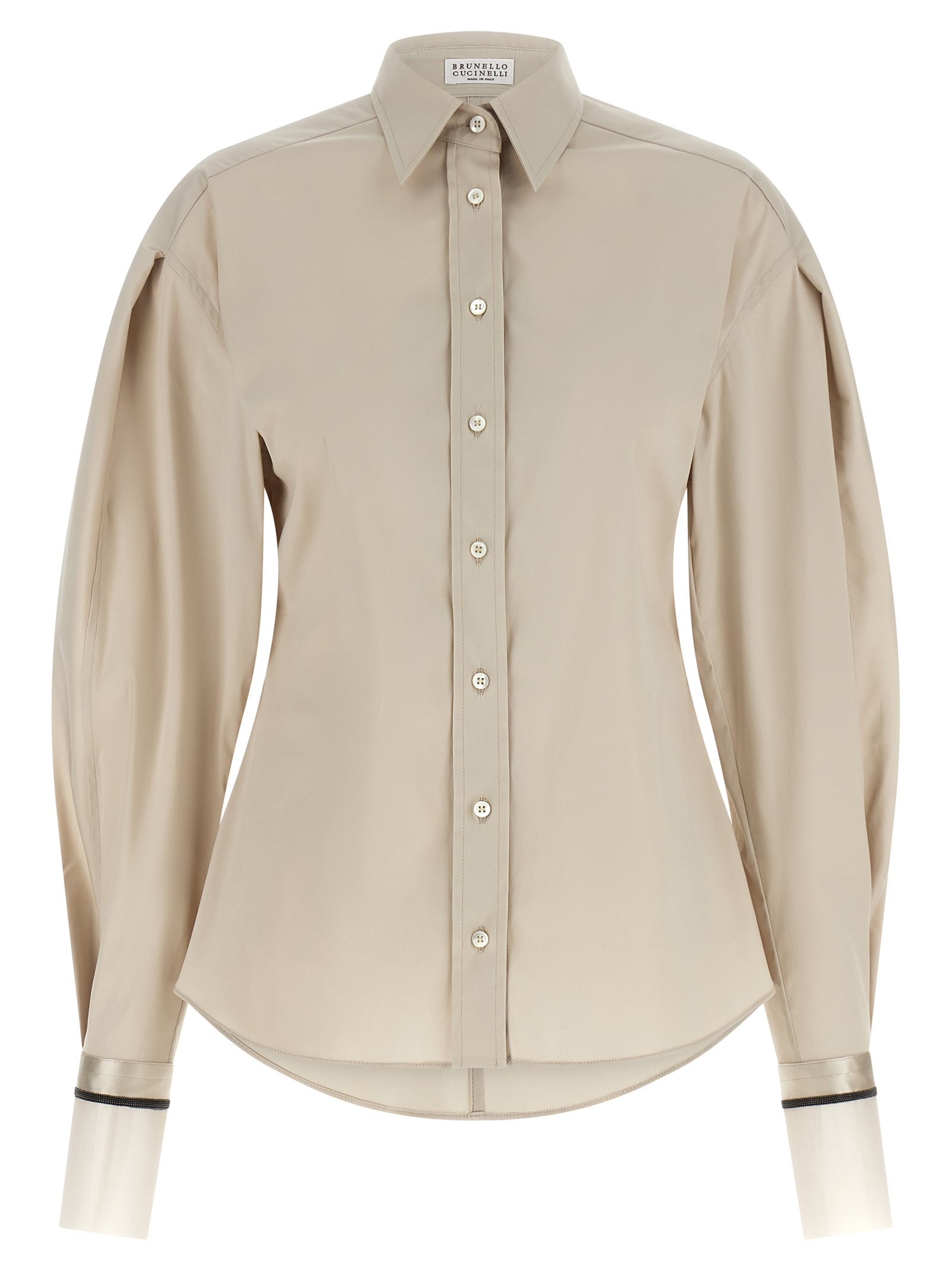 Brunello Cucinelli - Beige Cotton Blouse