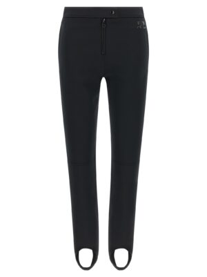 Black Polyester Casual Pants