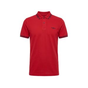 Red Cotton Men Polo-Shirt