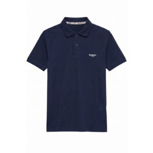 Blue Cotton Men's Polo-Shirt
