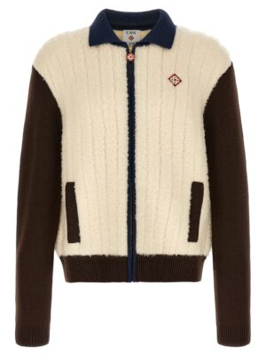 Multicolor Wool Full-Length Jacket