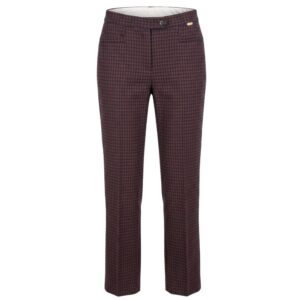 Red Polyester Women Pant