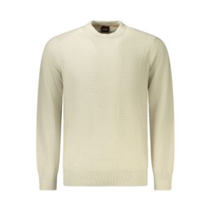 Beige Cotton Men's Sweater