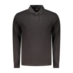 Black Cotton Men's Polo Shirt