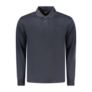 Blue Cotton Men's Polo