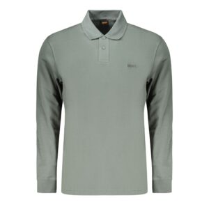 Green Cotton Men's Polo Shirt