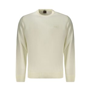 White Wool Men's Sweater